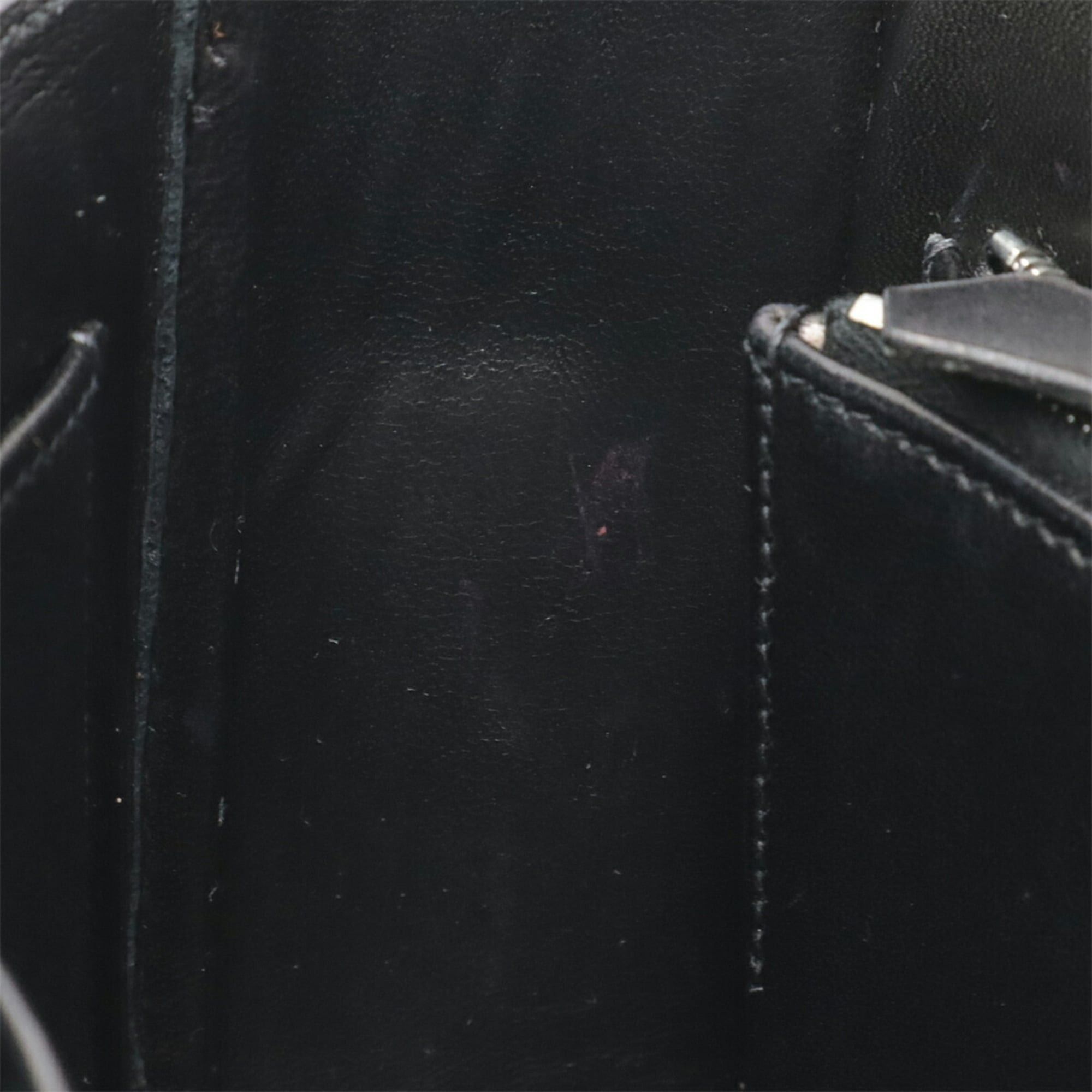 Hermes HERMES Martine Shoulder Bag, Flap Box Calf Leather, Black, D Stamp Size ONE SIZE - 8 Thumbnail