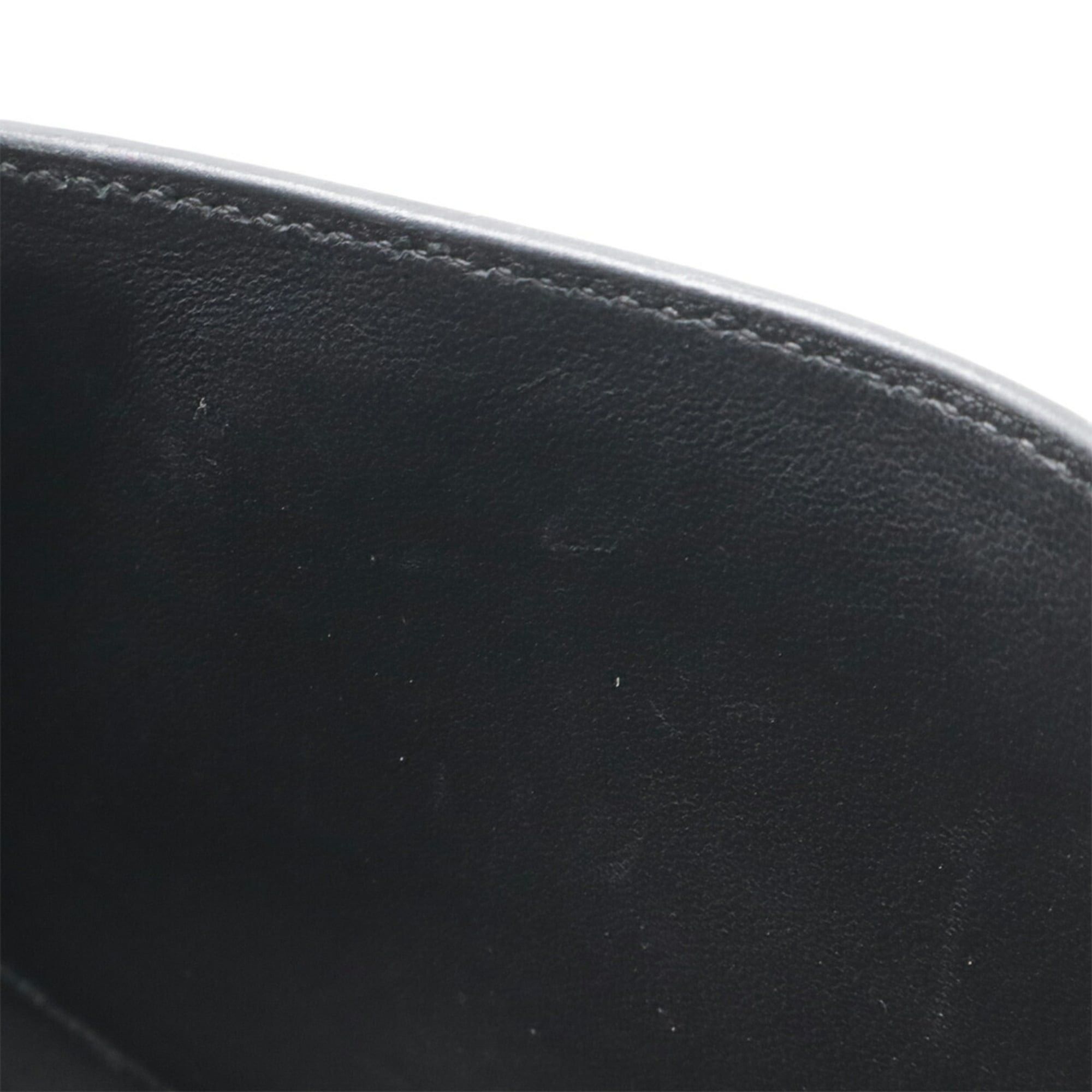 Hermes HERMES Martine Shoulder Bag, Flap Box Calf Leather, Black, D Stamp Size ONE SIZE - 9 Thumbnail