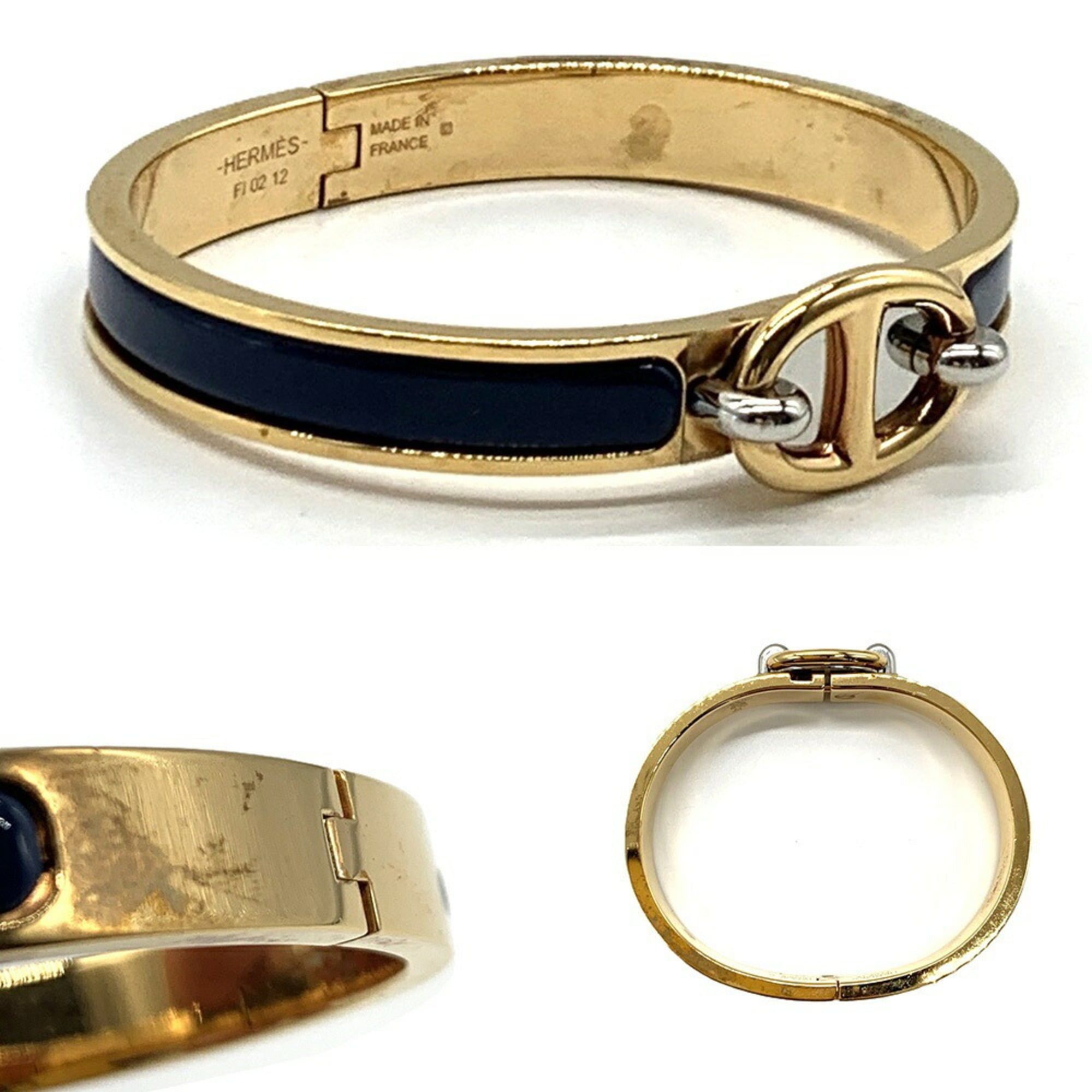 Hermes Hermes Mini Click Chaine d'Ancre Yellow Gold Plated Bracelet H209000F HERMES Size ONE SIZE - 3 Thumbnail