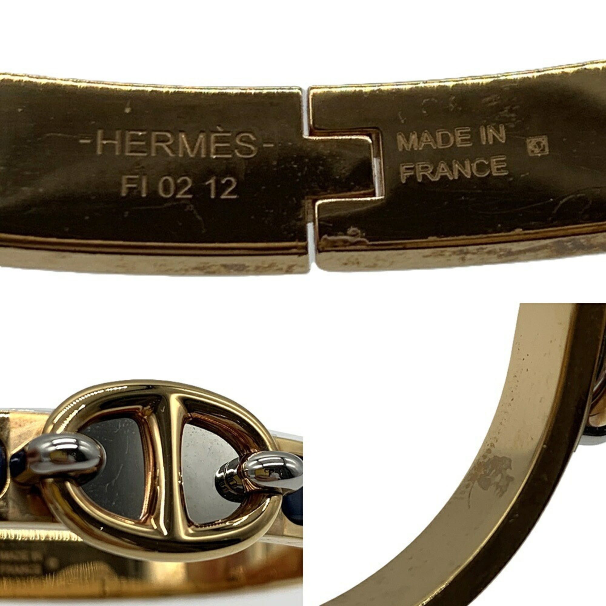 Hermes Hermes Mini Click Chaine d'Ancre Yellow Gold Plated Bracelet H209000F HERMES Size ONE SIZE - 4 Thumbnail