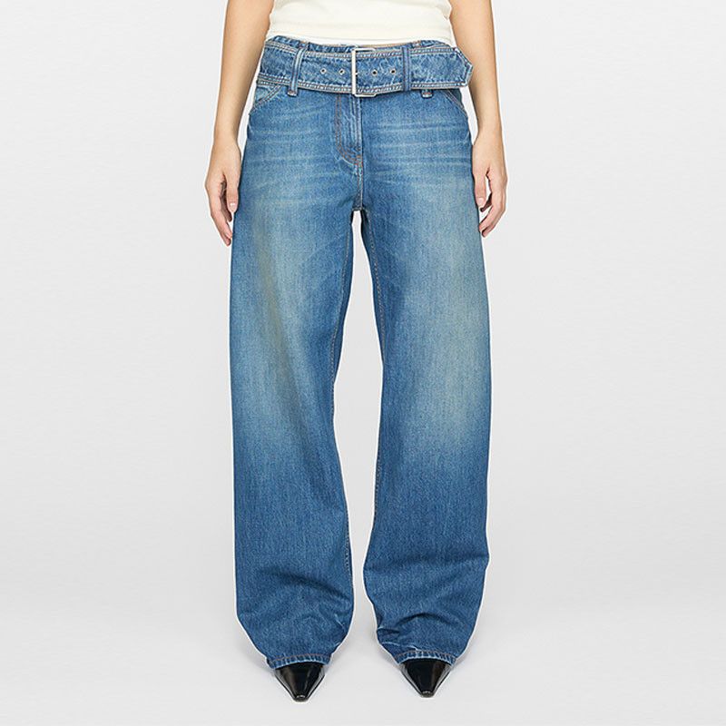 Acne Studios Acne Studios Belted Wide Leg Jeans Size 32 Size 24" / US 00 / IT 34 - 5 Thumbnail