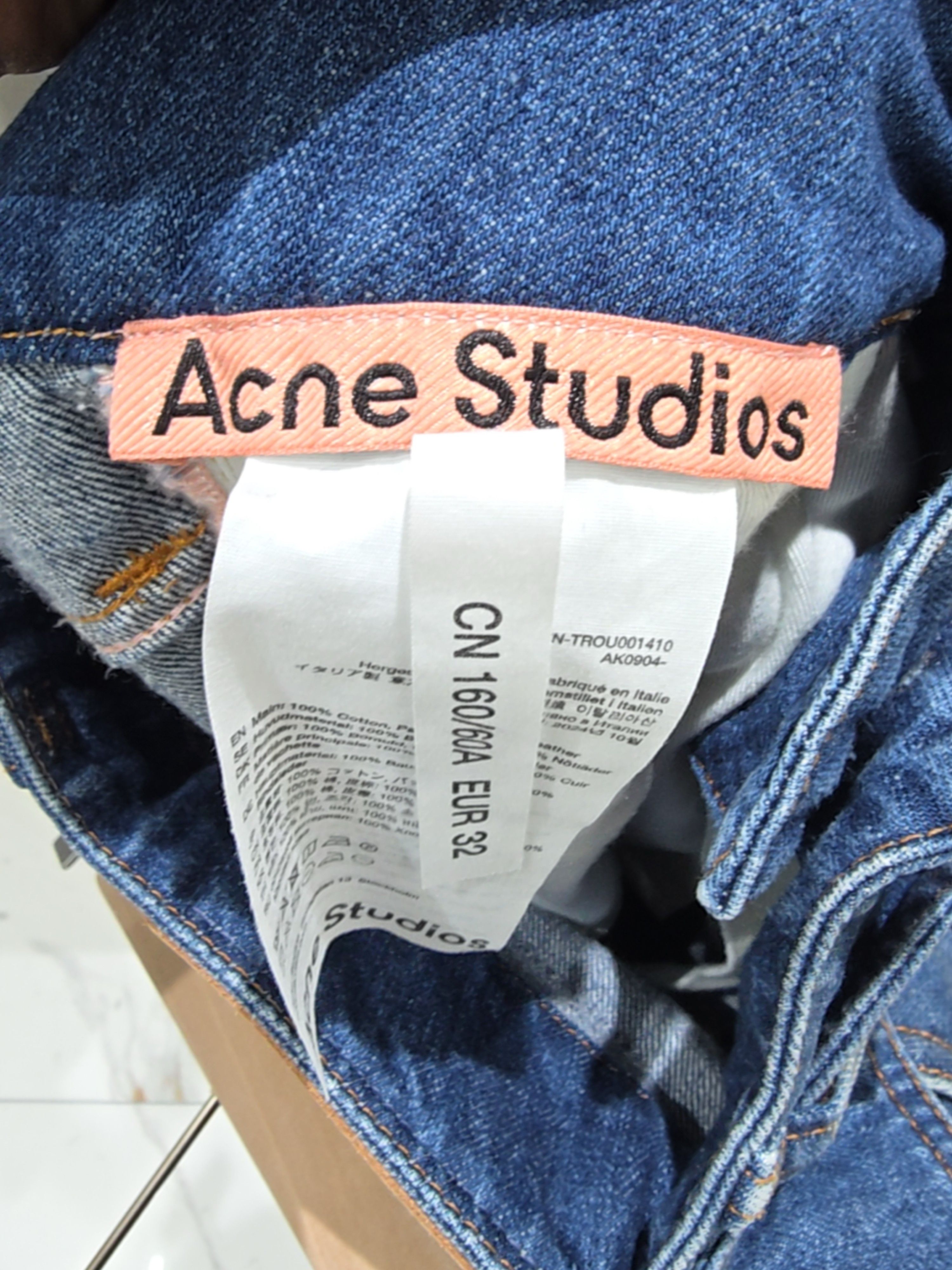 Acne Studios Acne Studios Belted Wide Leg Jeans Size 32 Size 24" / US 00 / IT 34 - 3 Thumbnail