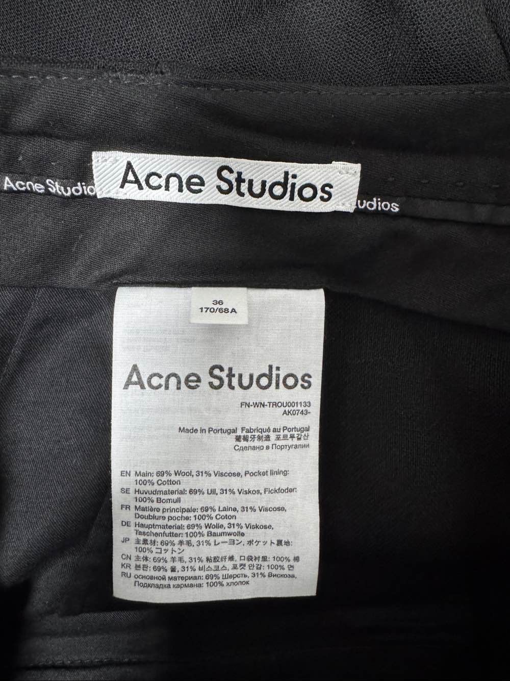 Acne Studios Acne Studios Wool Blend Pants Size 36 Size 26" / US 2 / IT 38 - 3 Thumbnail