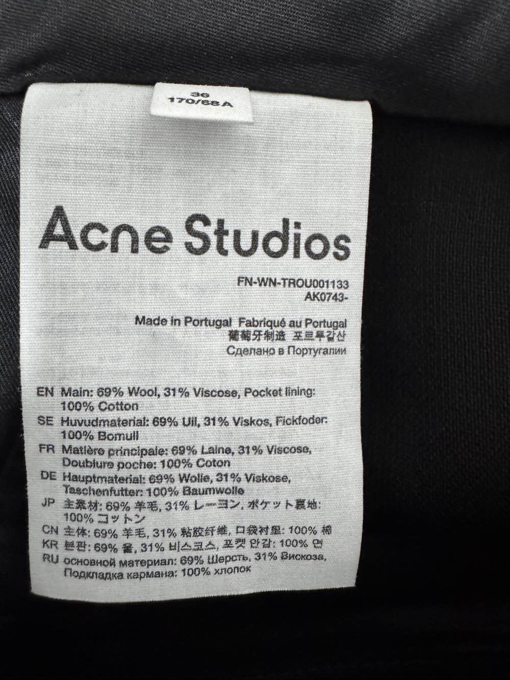 Acne Studios Acne Studios Wool Blend Pants Size 36 Size 26" / US 2 / IT 38 - 4 Thumbnail