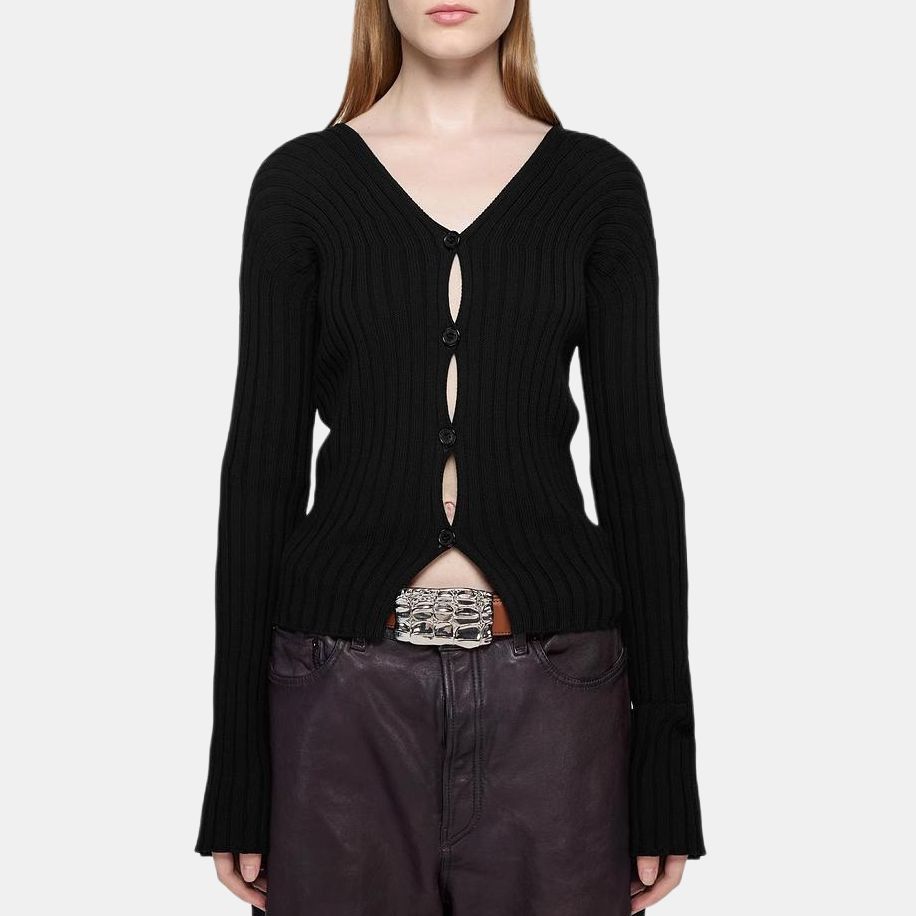 Acne Studios Acne Studios Ribbed Knit Button Up Cardigan Size S Size S / US 4 / IT 40 - 8 Thumbnail