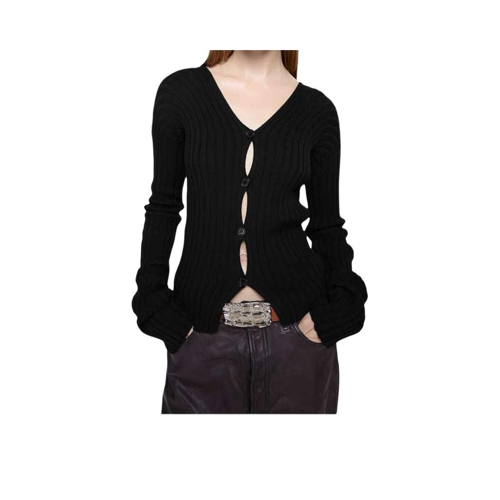 Acne Studios Acne Studios Ribbed Knit Button Up Cardigan Size S Size S / US 4 / IT 40 - 5 Thumbnail
