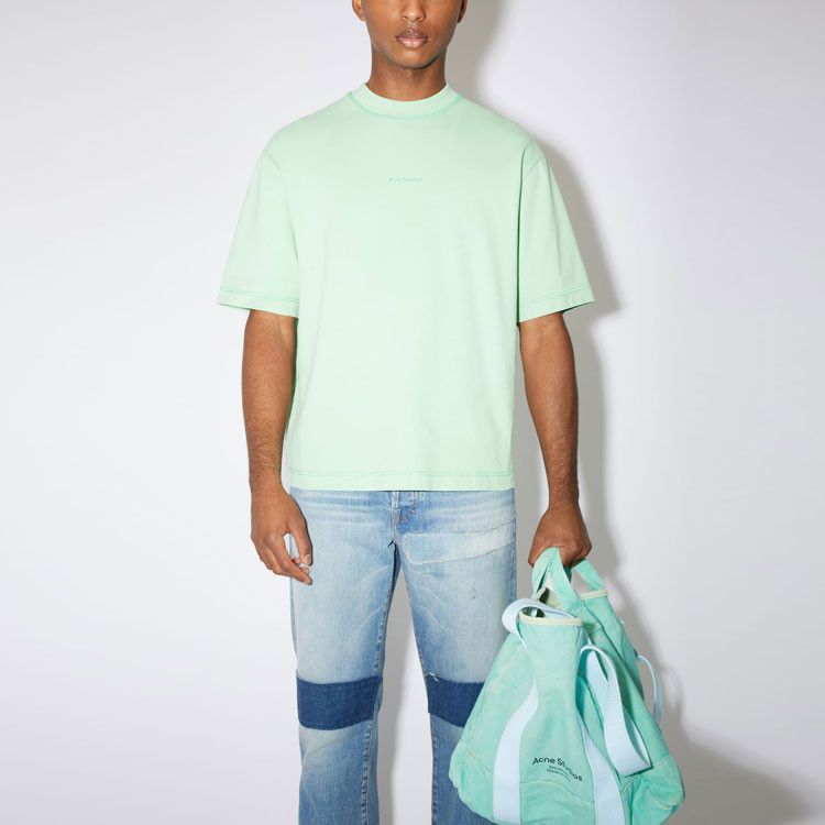 Acne Studios Acne Studios Logo Tee Mint Green Size XS Size US XS / EU 42 / 0 - 7 Thumbnail
