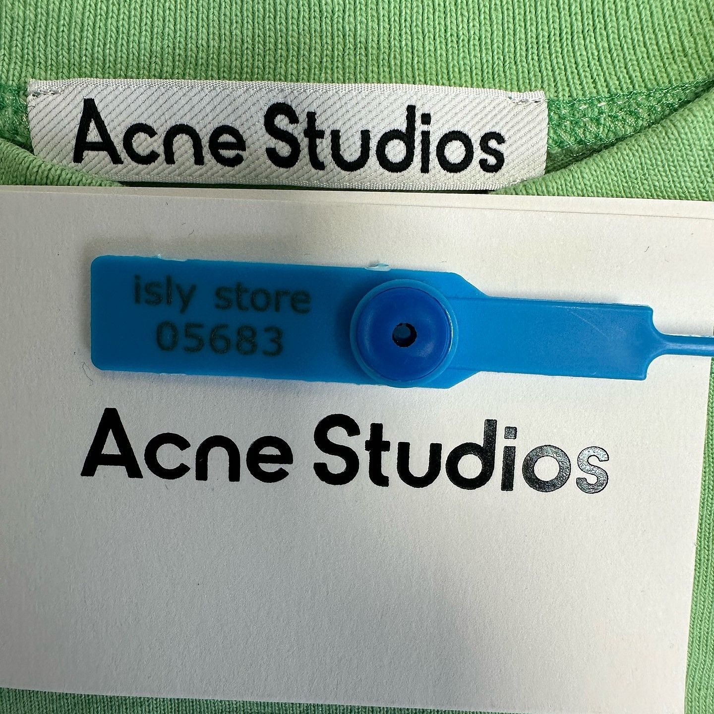 Acne Studios Acne Studios Logo Tee Mint Green Size XS Size US XS / EU 42 / 0 - 3 Thumbnail