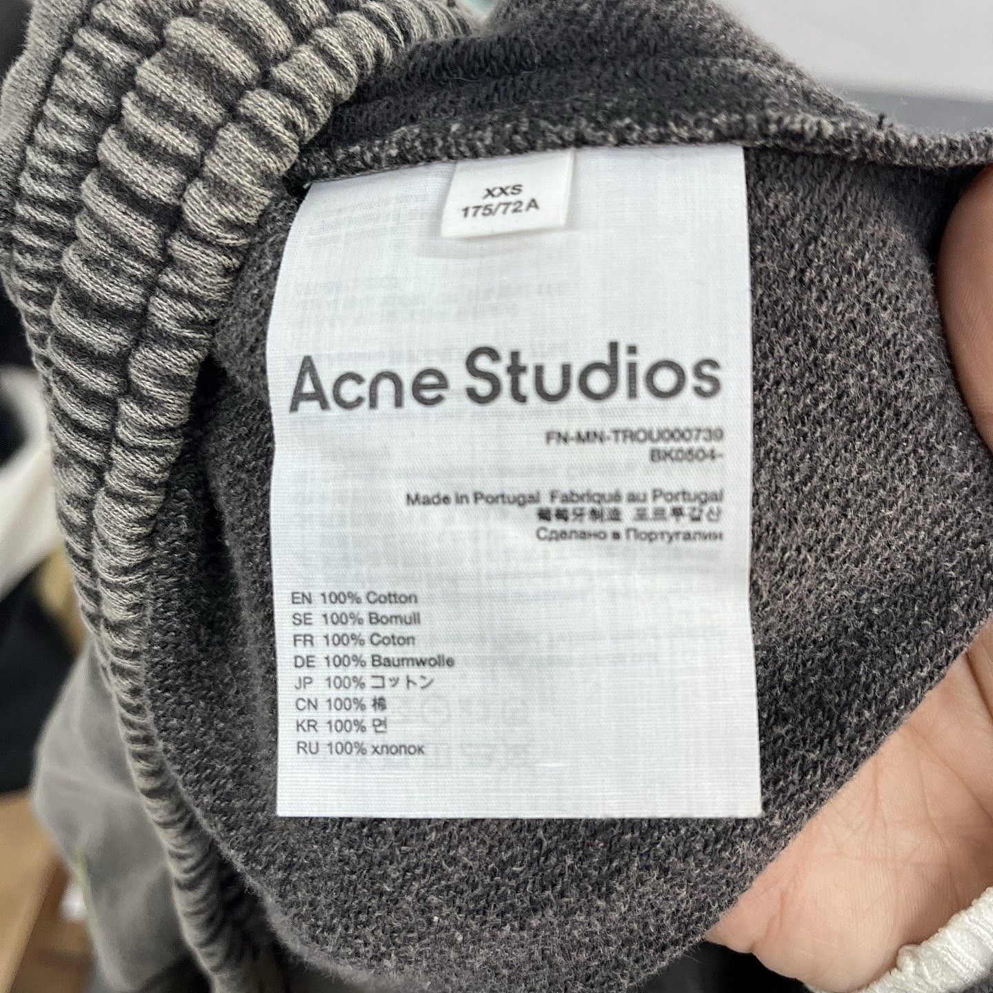 Acne Studios Acne Studios Faded Cotton Sweatpants Size XXS Size US 40 / EU 56 - 4 Thumbnail