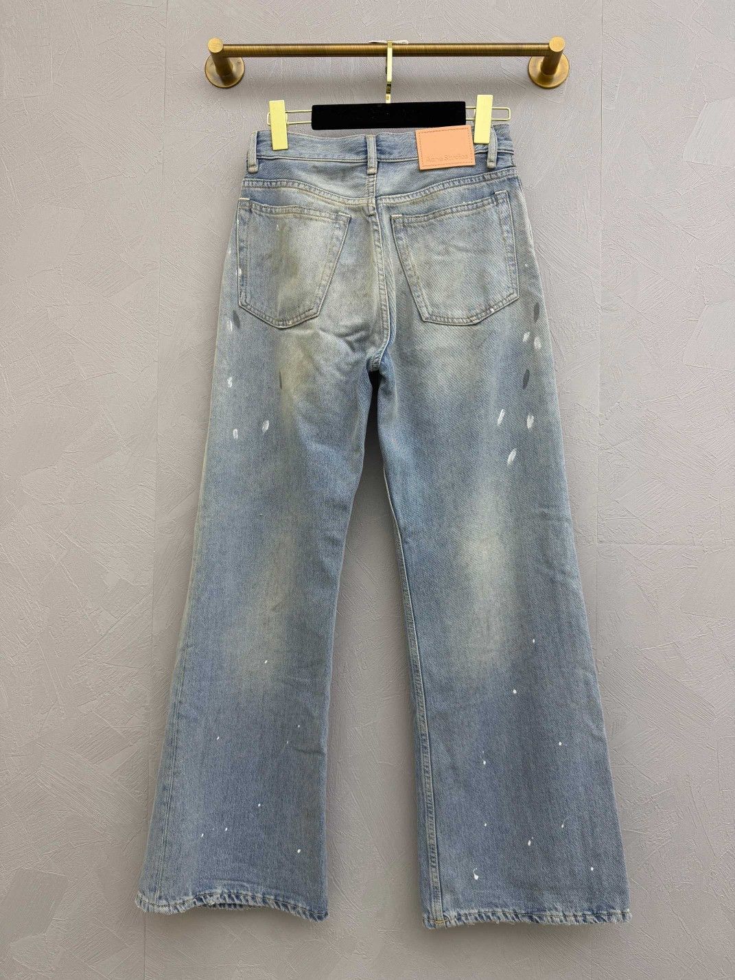 Acne Studios Acne Studios Paint Splatter Wide Leg Jeans 24 Size 24" / US 00 / IT 34 - 2 Thumbnail