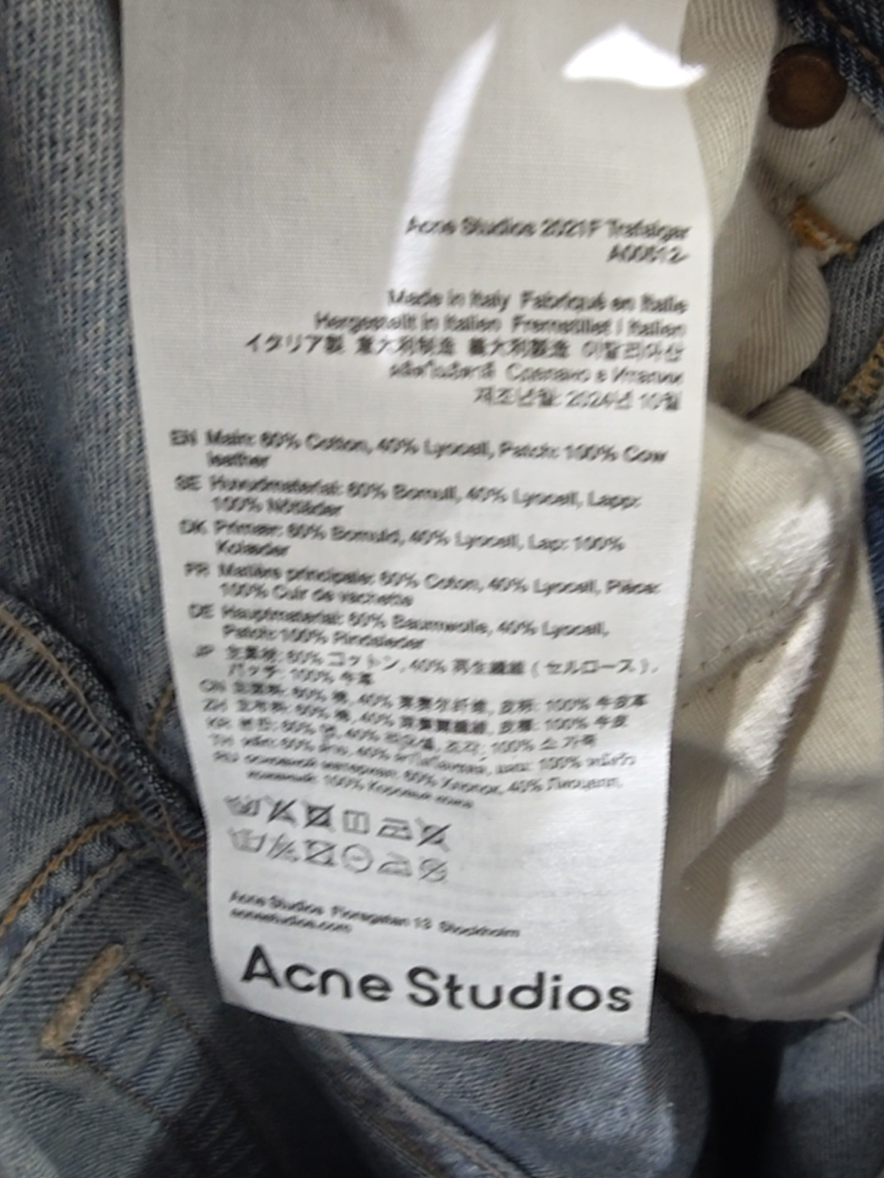 Acne Studios Acne Studios Paint Splatter Wide Leg Jeans 24 Size 24" / US 00 / IT 34 - 4 Thumbnail