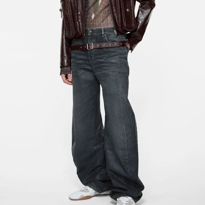Acne Studios Acne Studios 2006M Glossy Denim Jeans Size 30 Size US 30 / EU 46 - 8 Thumbnail