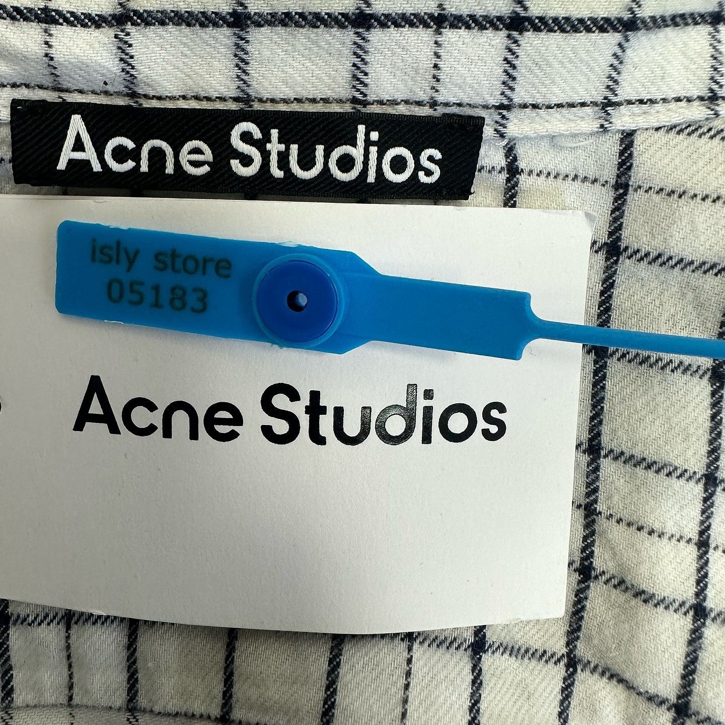 Acne Studios Acne Studios Check Face Patch Shirt Size XS Size US XS / EU 42 / 0 - 3 Thumbnail