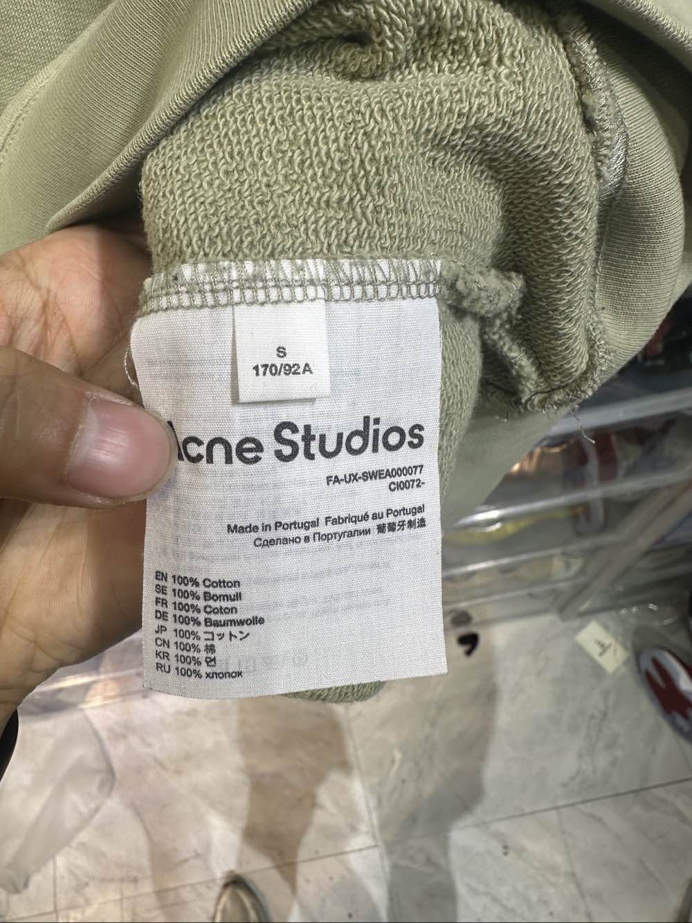 Acne Studios Acne Studios Face Patch Sweatshirt Size S Size US S / EU 44-46 / 1 - 4 Thumbnail