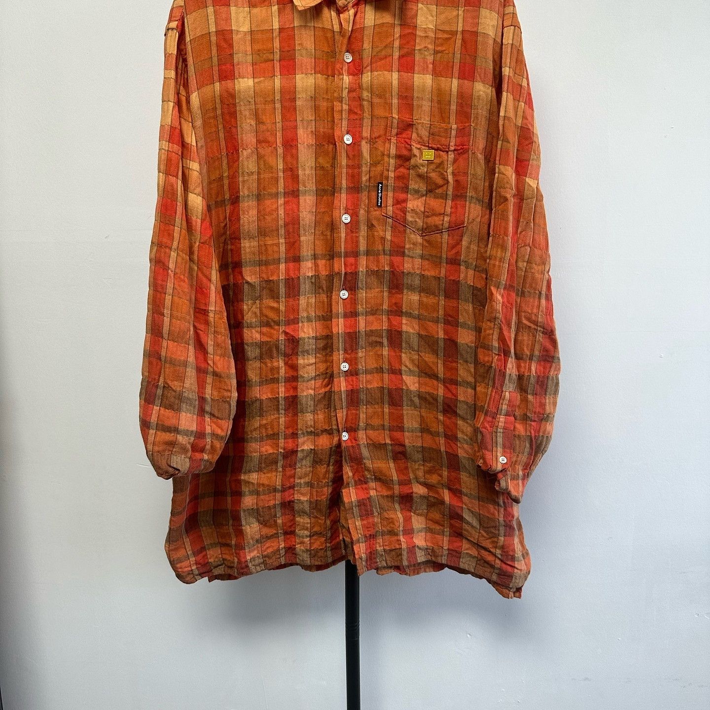 Acne Studios Acne Studios Plaid Button Up Shirt Size M Size US M / EU 48-50 / 2 - 6 Thumbnail