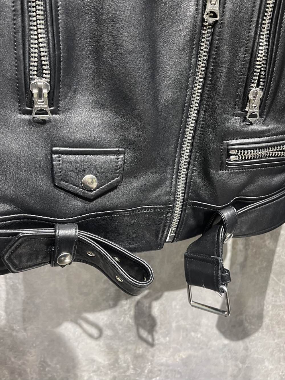 Acne Studios Acne Studios Lambskin Leather Biker Jacket Size 36 Size XS / US 0-2 / IT 36-38 - 6 Thumbnail