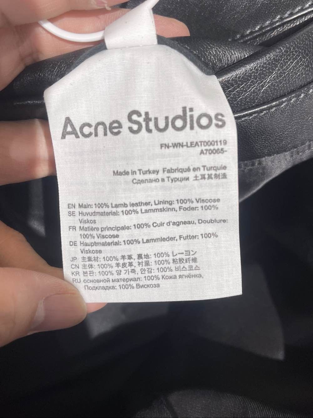 Acne Studios Acne Studios Lambskin Leather Biker Jacket Size 36 Size XS / US 0-2 / IT 36-38 - 4 Thumbnail