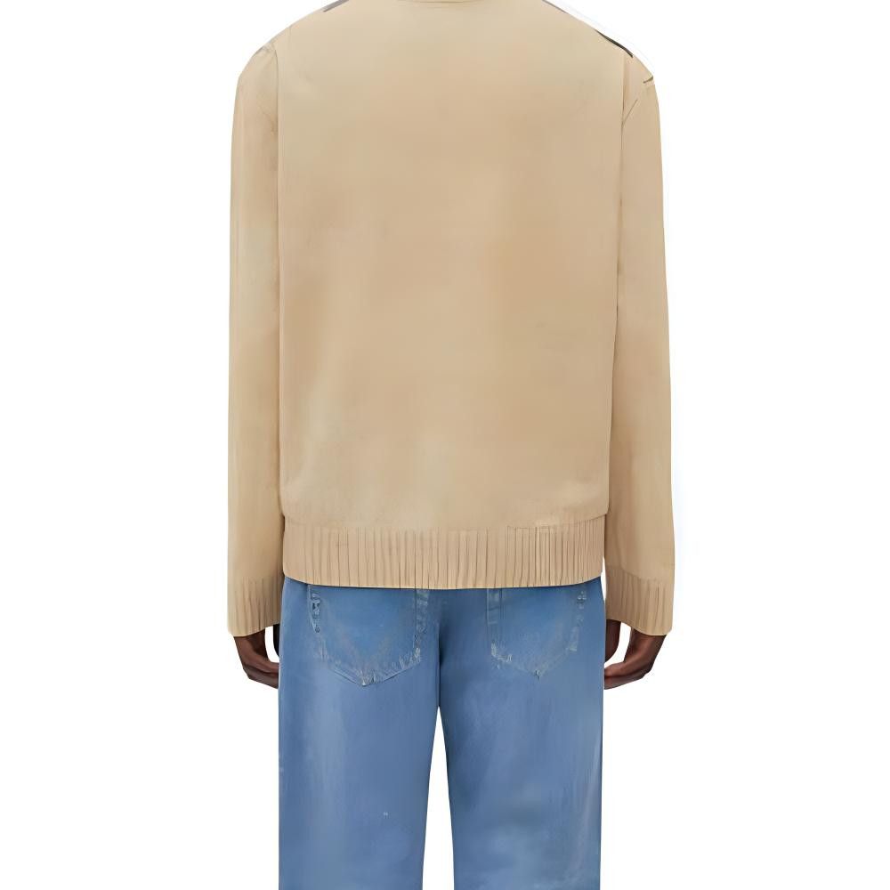 Bottega Veneta Bottega Veneta Argyle Leather V-Neck Sweater Size M Size US M / EU 48-50 / 2 - 9 Thumbnail