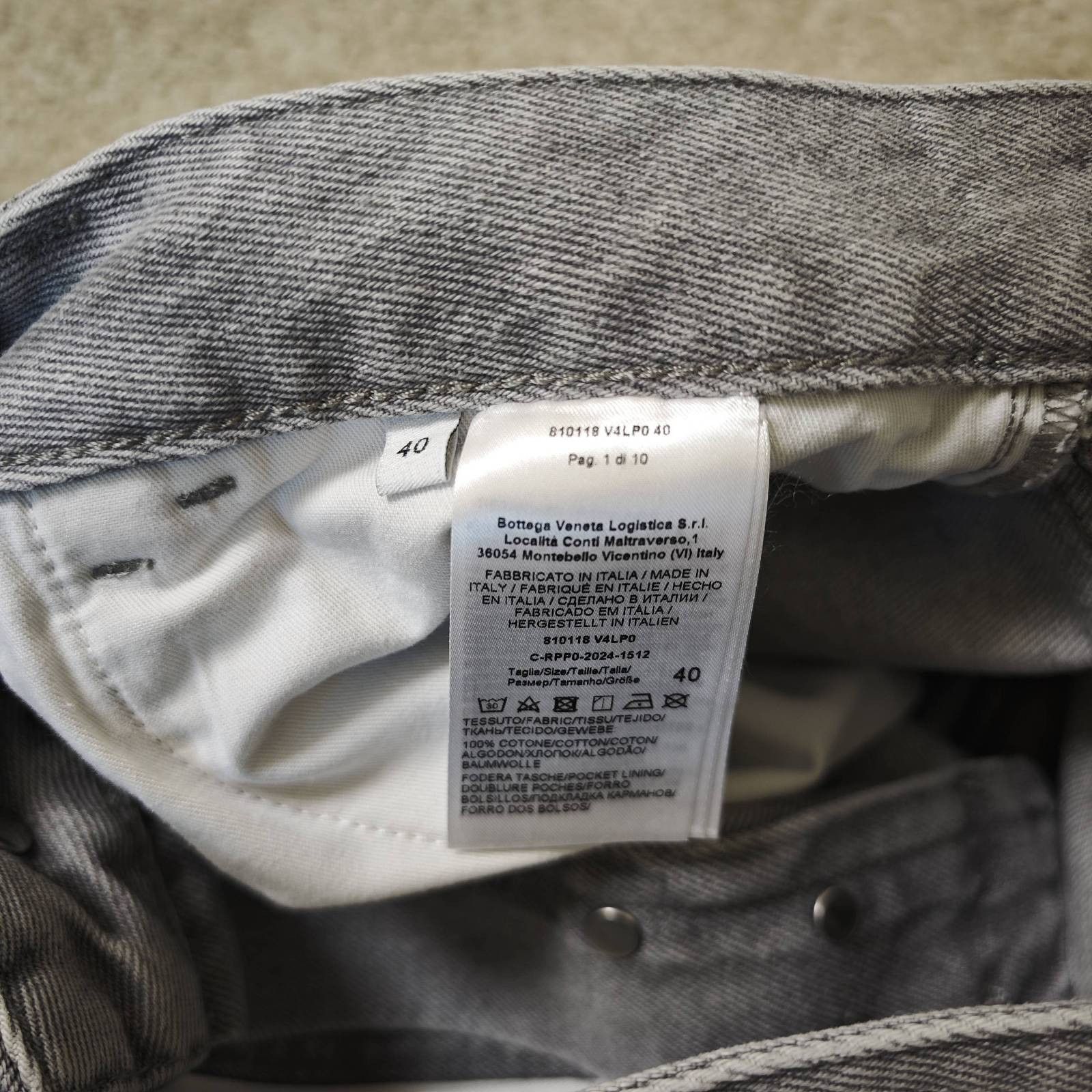 Bottega Veneta Bottega Veneta Grey Denim Jeans Size 40 Size 27" / US 4 / IT 40 - 4 Thumbnail