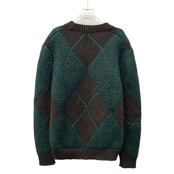 Bottega Veneta Bottega Veneta Argyle V-Neck Sweater Size L Size US L / EU 52-54 / 3 - 2 Thumbnail