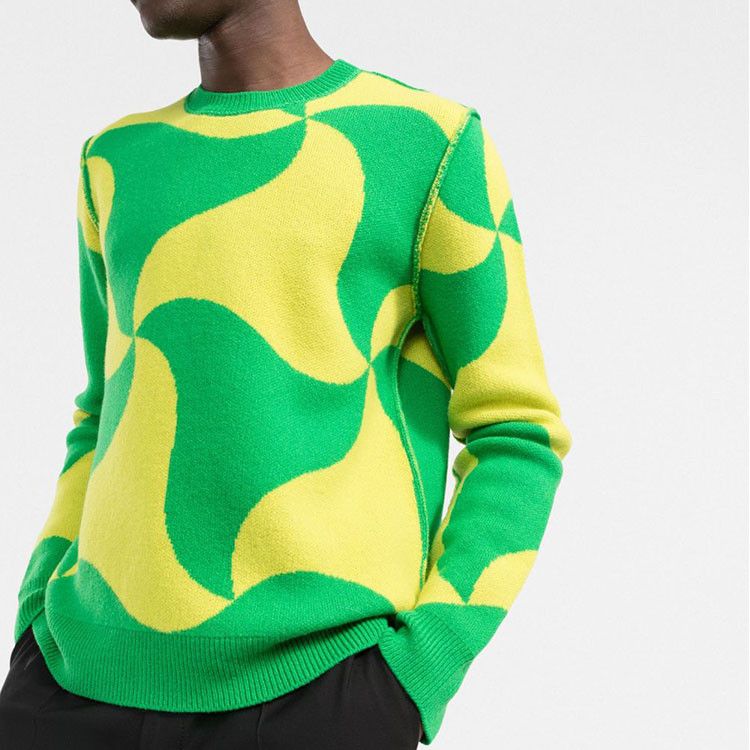 Bottega Veneta Bottega Veneta Abstract Pattern Sweater Size L Size US L / EU 52-54 / 3 - 9 Thumbnail