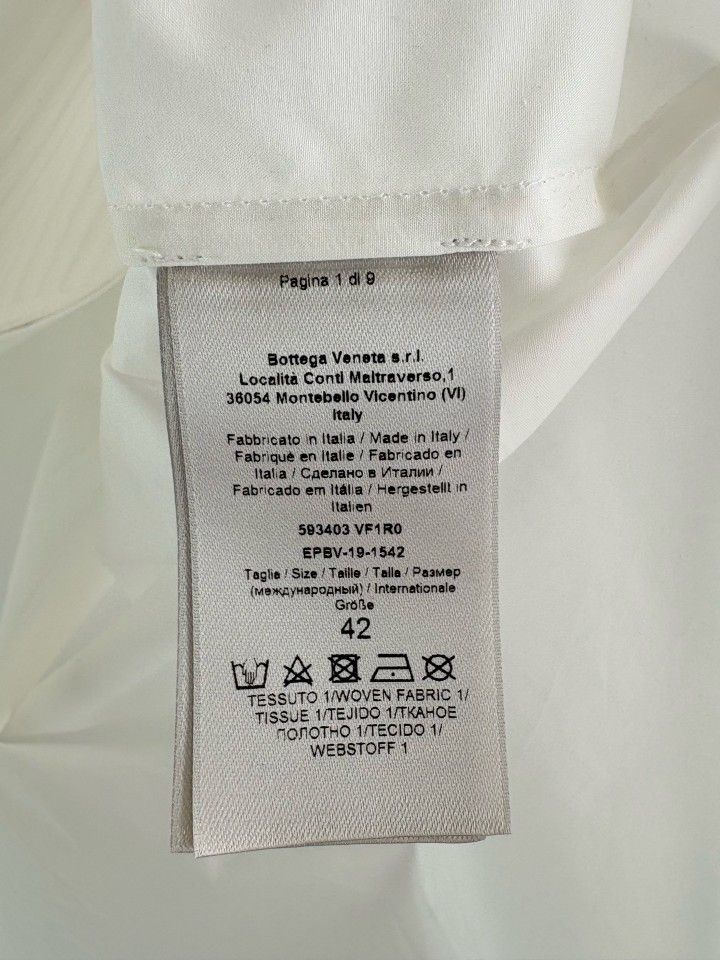 Bottega Veneta Bottega Veneta Pleated Bib Shirt Size L Size US XS / EU 42 / 0 - 4 Thumbnail