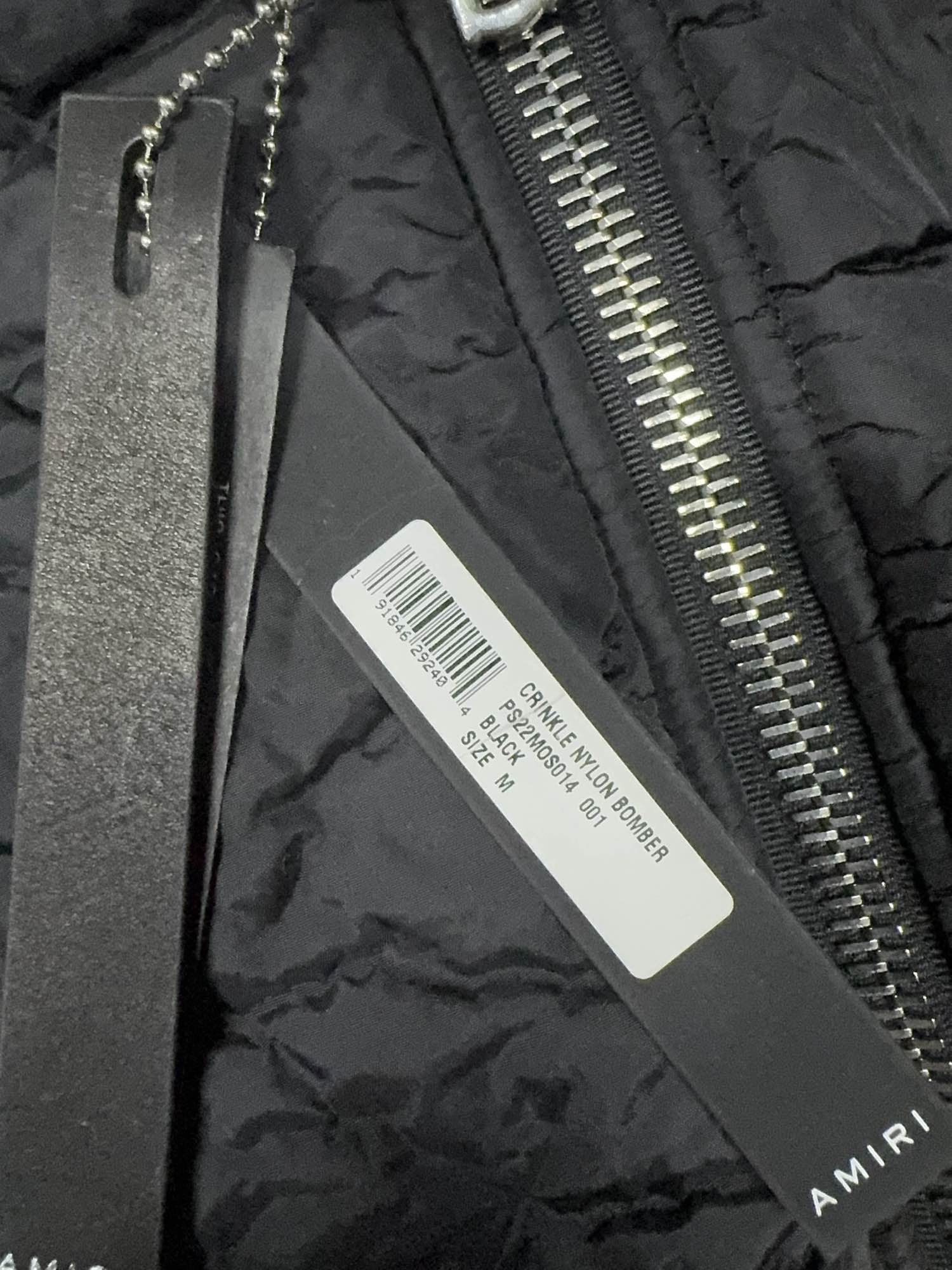 Amiri AMIRI Crinkle Nylon Bomber Jacket Size M Size US M / EU 48-50 / 2 - 5 Thumbnail