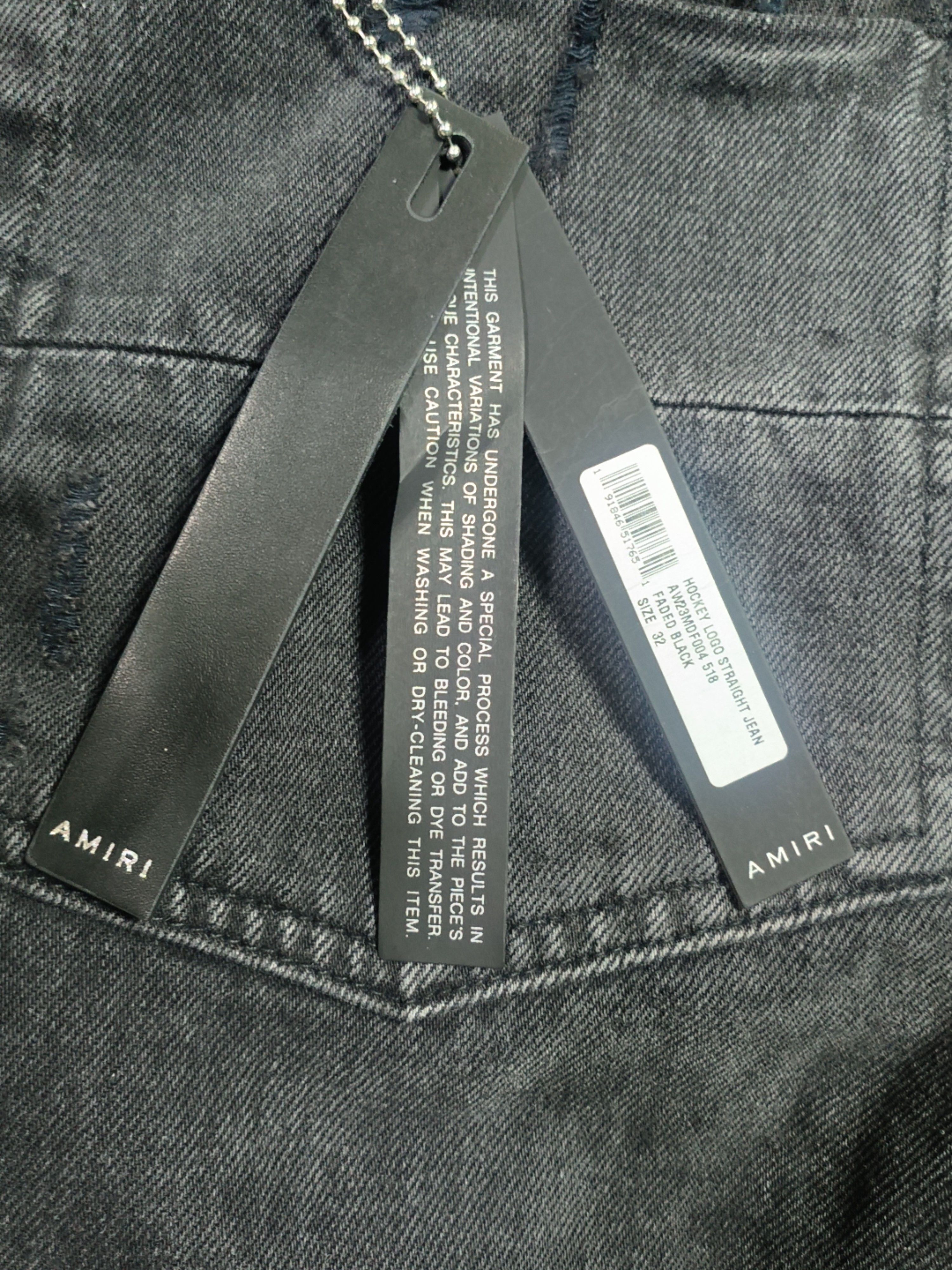 Amiri Amiri Hockey Logo Straight Jeans Size 32 Size US 32 / EU 48 - 5 Thumbnail