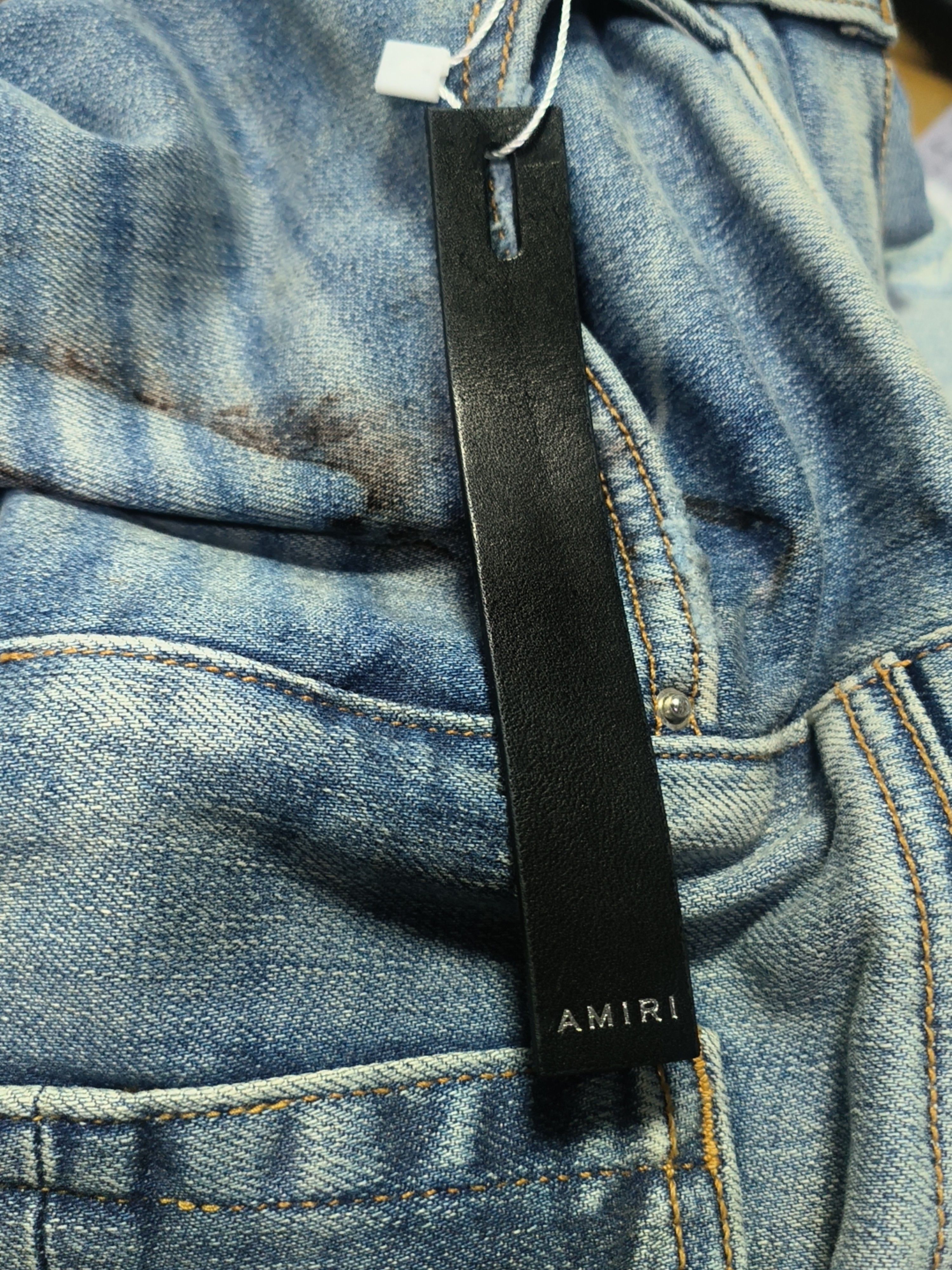 Amiri Amiri Logo Patch Denim Jeans Size 33 Size US 33 - 5 Thumbnail