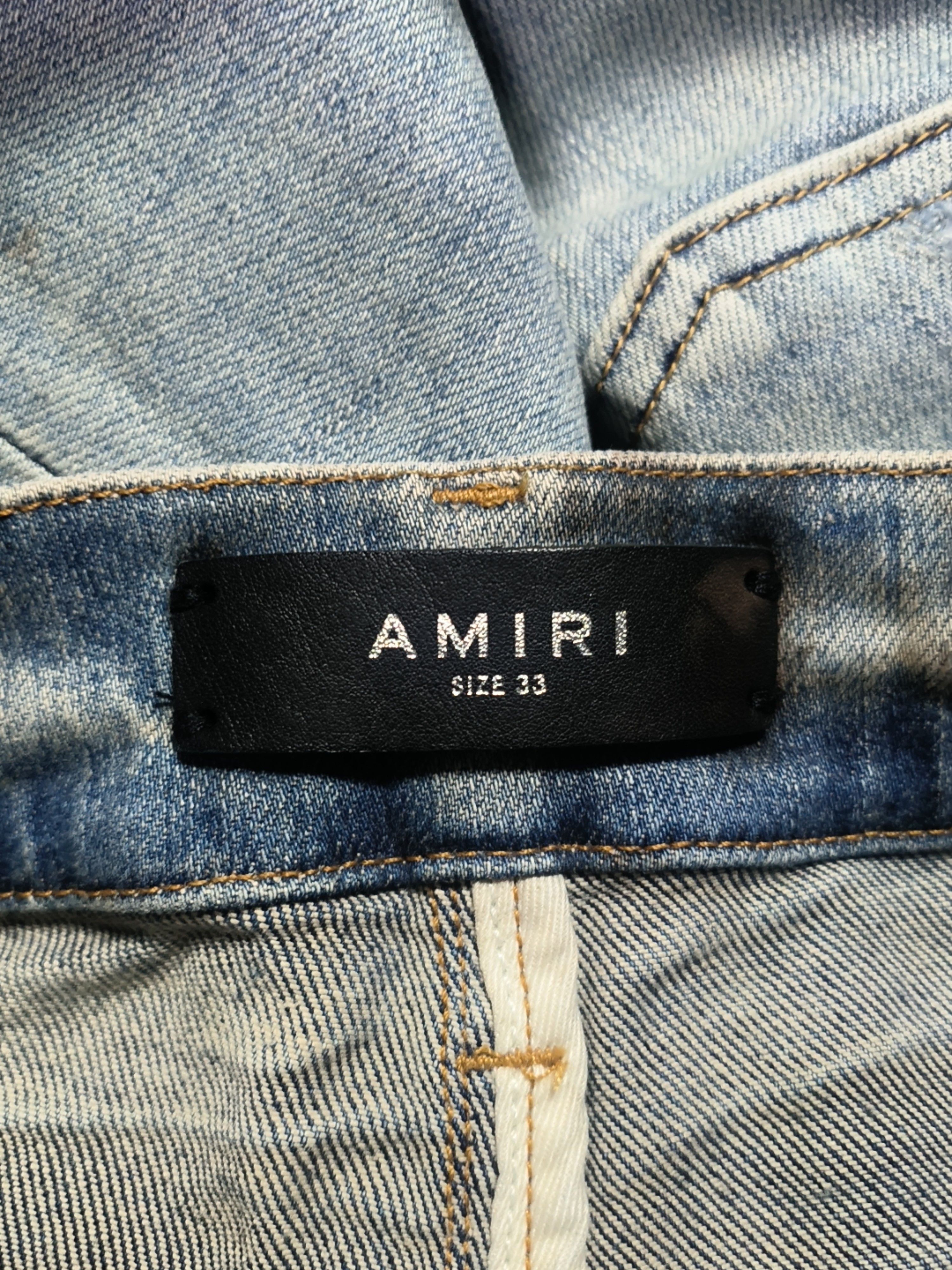 Amiri Amiri Logo Patch Denim Jeans Size 33 Size US 33 - 3 Thumbnail