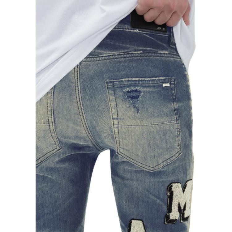 Amiri Amiri Logo Patch Denim Jeans Size 33 Size US 33 - 11 Thumbnail