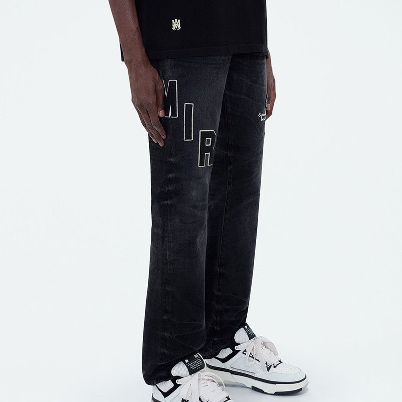 Amiri AMIRI Logo Applique Straight Jeans Size 32 Size US 32 / EU 48 - 10 Thumbnail