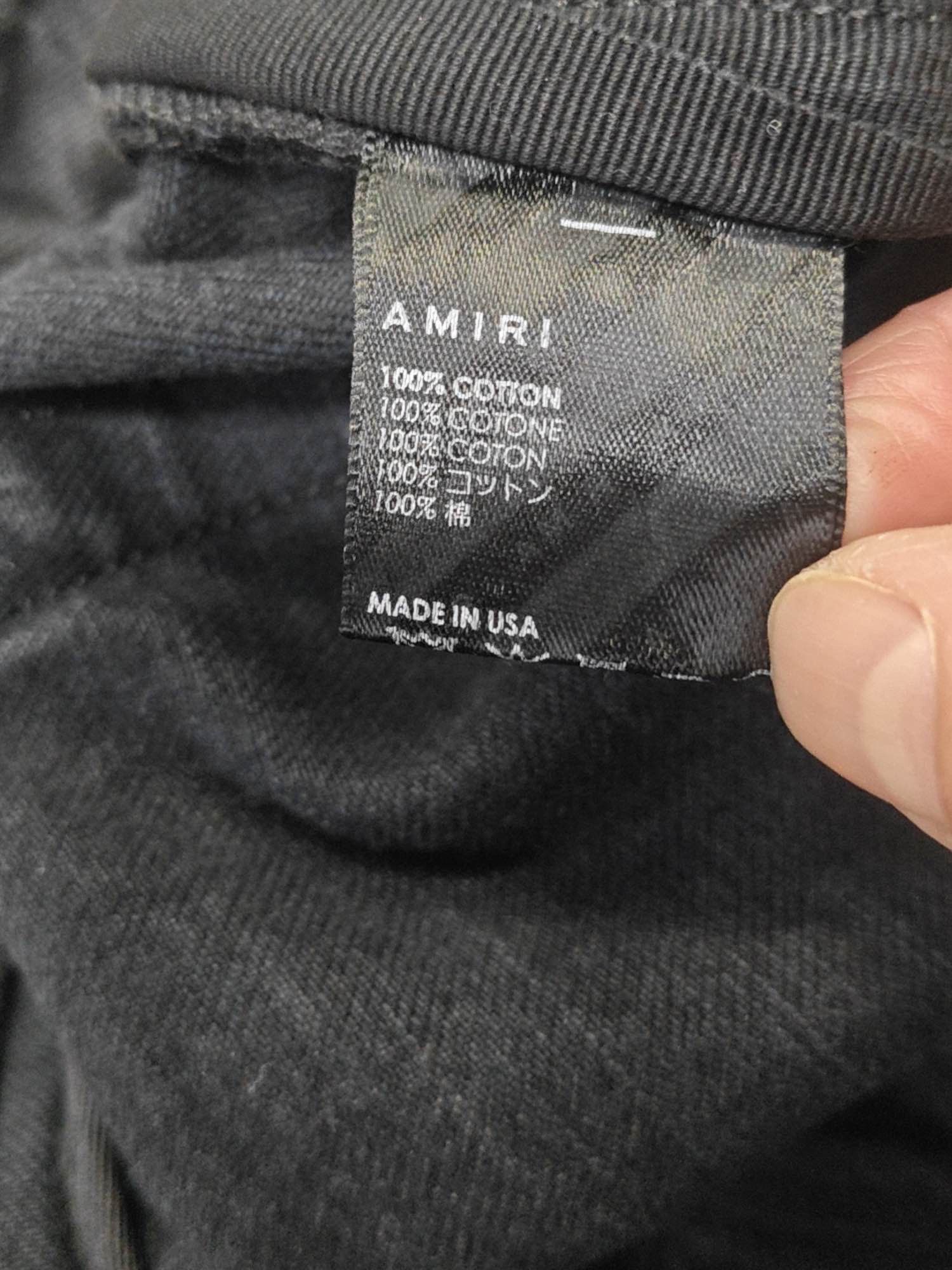Amiri AMIRI Logo Applique Straight Jeans Size 32 Size US 32 / EU 48 - 4 Thumbnail