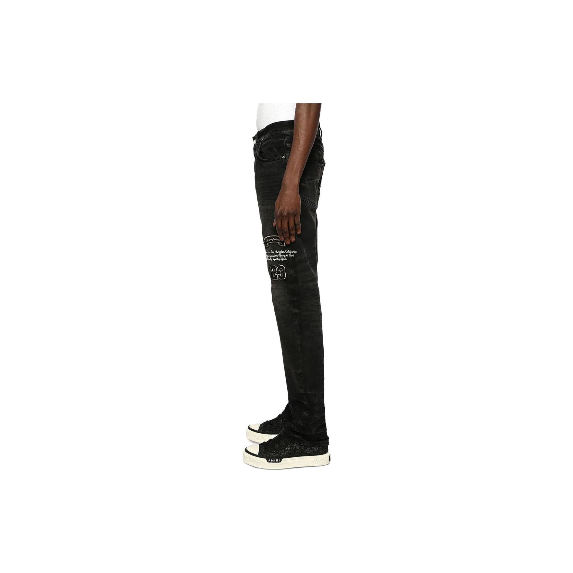 Amiri AMIRI Logo Applique Straight Jeans Size 32 Size US 32 / EU 48 - 9 Thumbnail
