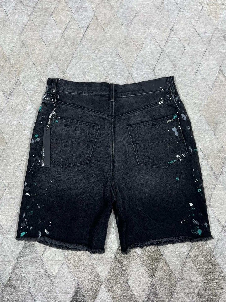 Amiri Amiri Paint Splatter Denim Shorts Size 34 Size US 34 / EU 50 - 2 Thumbnail