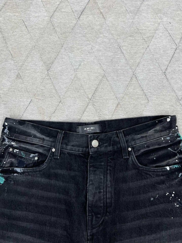 Amiri Amiri Paint Splatter Denim Shorts Size 34 Size US 34 / EU 50 - 7 Thumbnail
