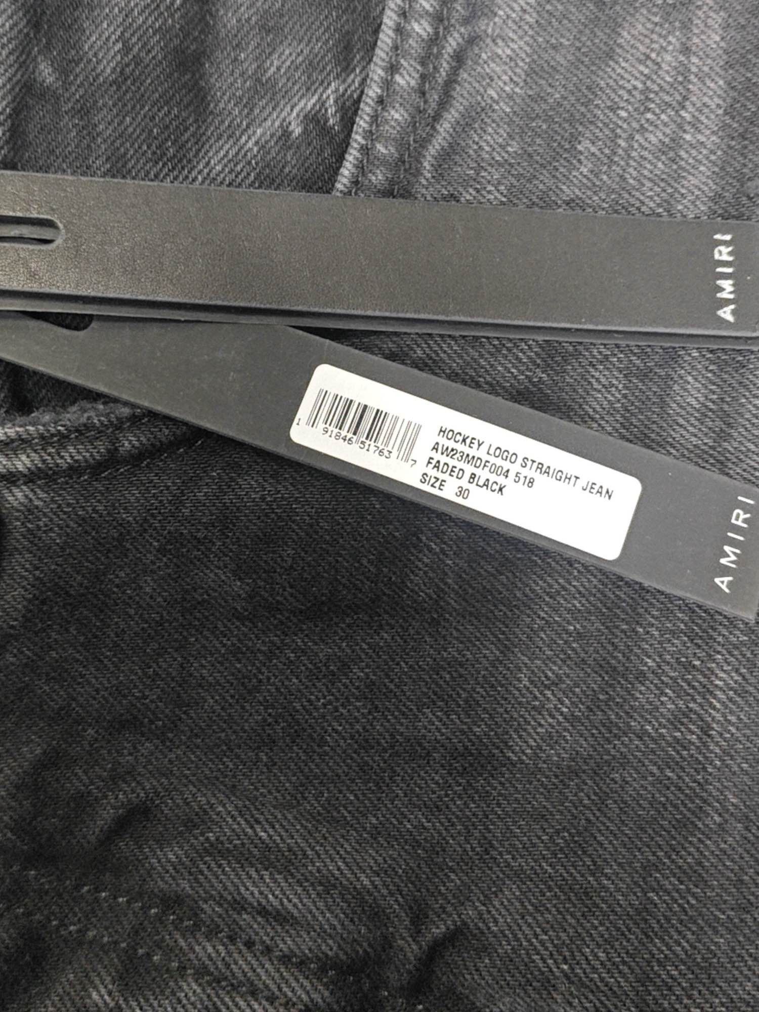 Amiri AMIRI Hockey Logo Straight Jeans Size 30 Size US 30 / EU 46 - 5 Thumbnail