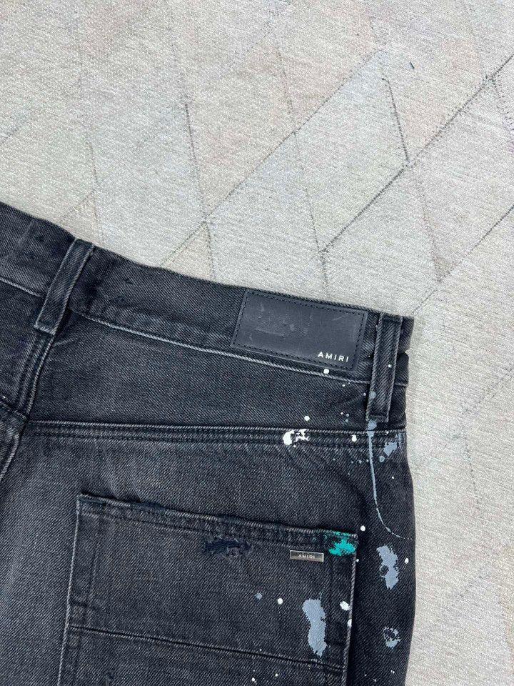 Amiri AMIRI Paint Splatter Denim Shorts Size 34 Size US 34 / EU 50 - 7 Thumbnail