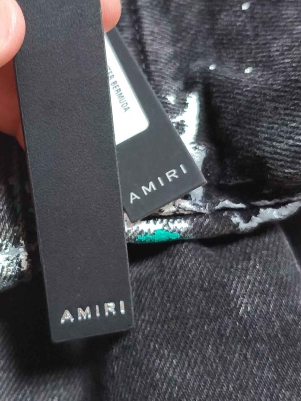 Amiri AMIRI Paint Splatter Denim Shorts Size 34 Size US 34 / EU 50 - 5 Thumbnail