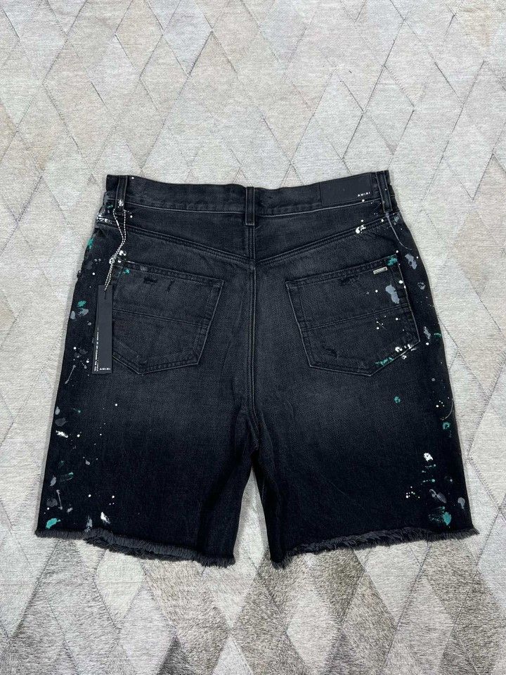 Amiri AMIRI Paint Splatter Denim Shorts Size 34 Size US 34 / EU 50 - 2 Thumbnail