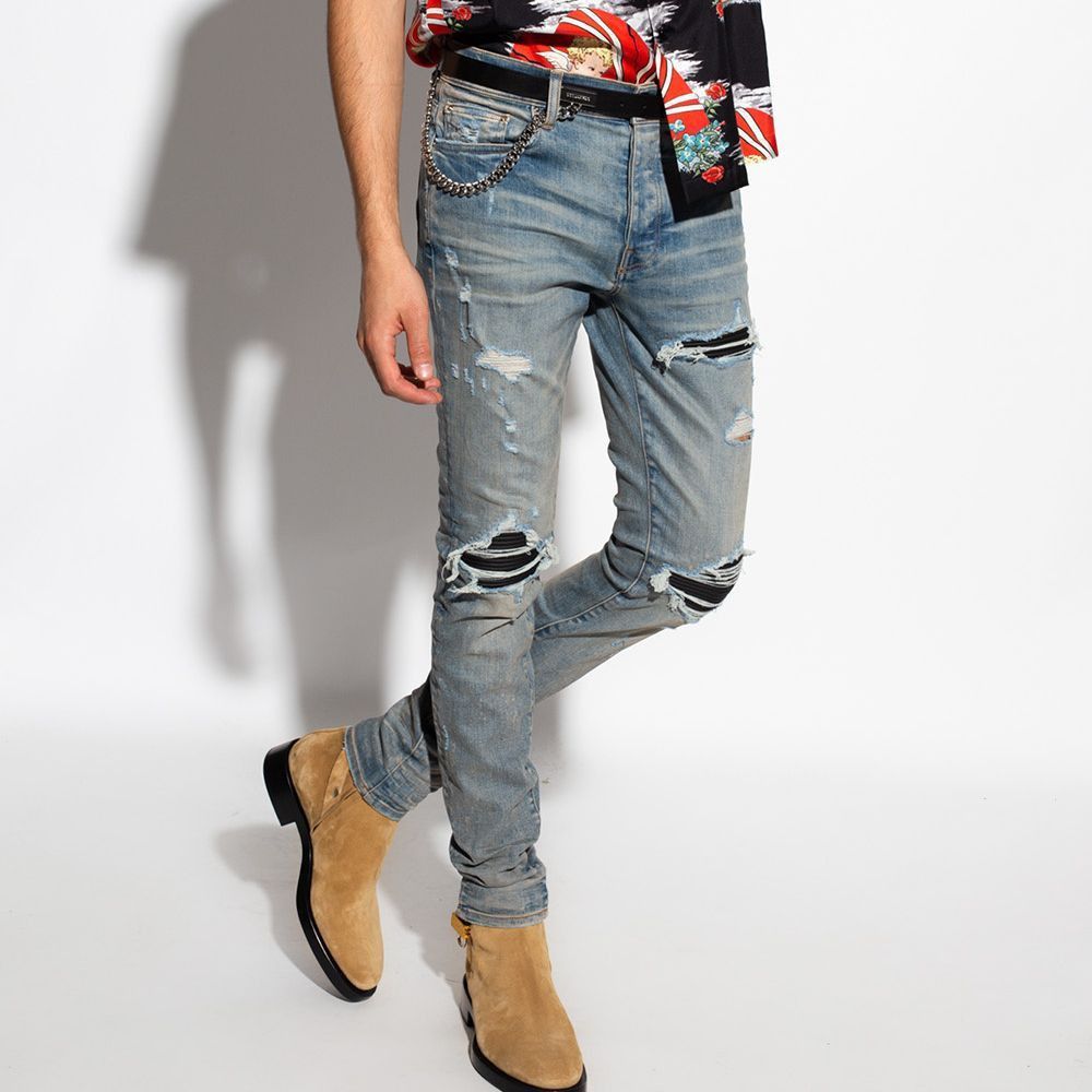 Amiri Amiri Mx1 Distressed Patch Jeans Size 33 Size US 33 - 9 Thumbnail