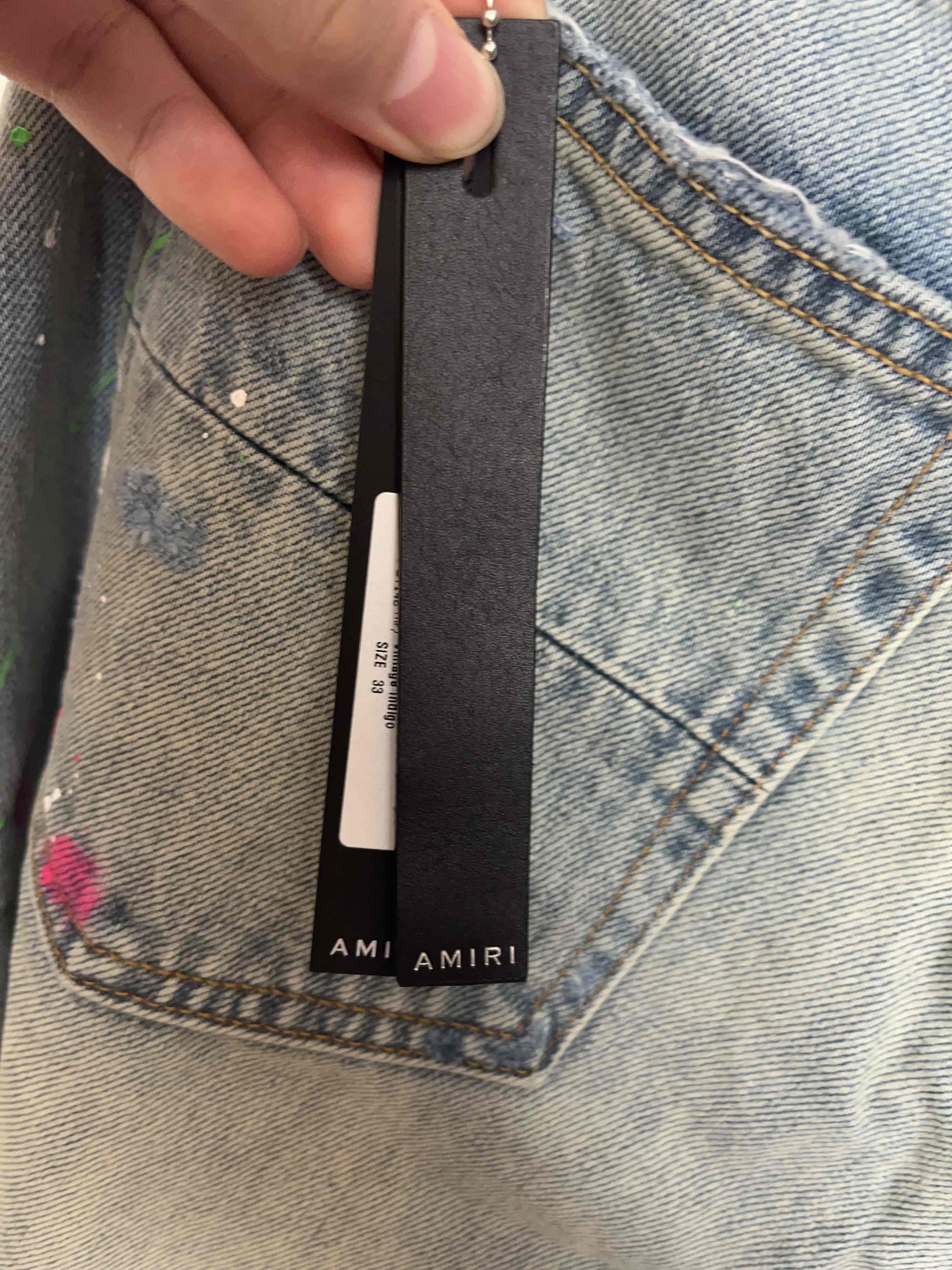 Amiri Amiri Paint Splatter Denim Shorts Size 33 Size US 33 - 5 Thumbnail