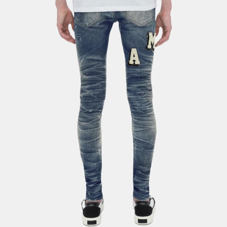 Amiri Amiri Letter Patch Distressed Jeans Size 34 Size US 34 / EU 50 - 9 Thumbnail