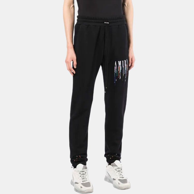 Amiri AMIRI Paint Drip Logo Sweatpants Size L Size US 34 / EU 50 - 7 Thumbnail