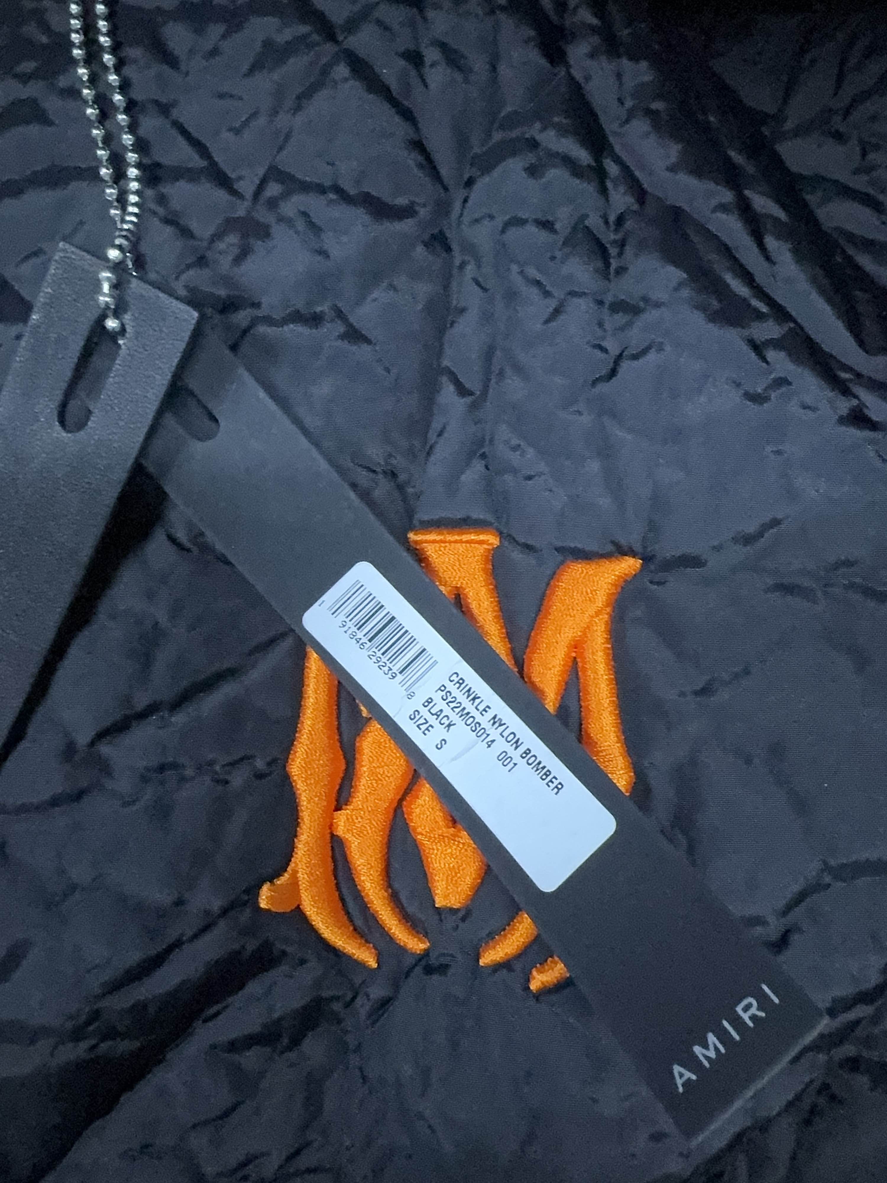 Amiri AMIRI Crinkle Nylon Bomber Jacket Size S Size US S / EU 44-46 / 1 - 5 Thumbnail