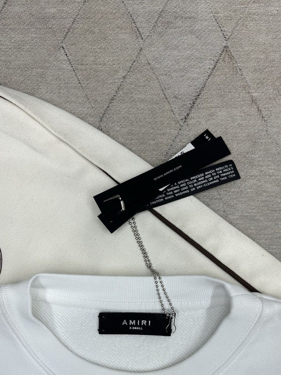 Amiri AMIRI Skull Rose Print Sweatshirt White XS Size US XS / EU 42 / 0 - 5 Thumbnail