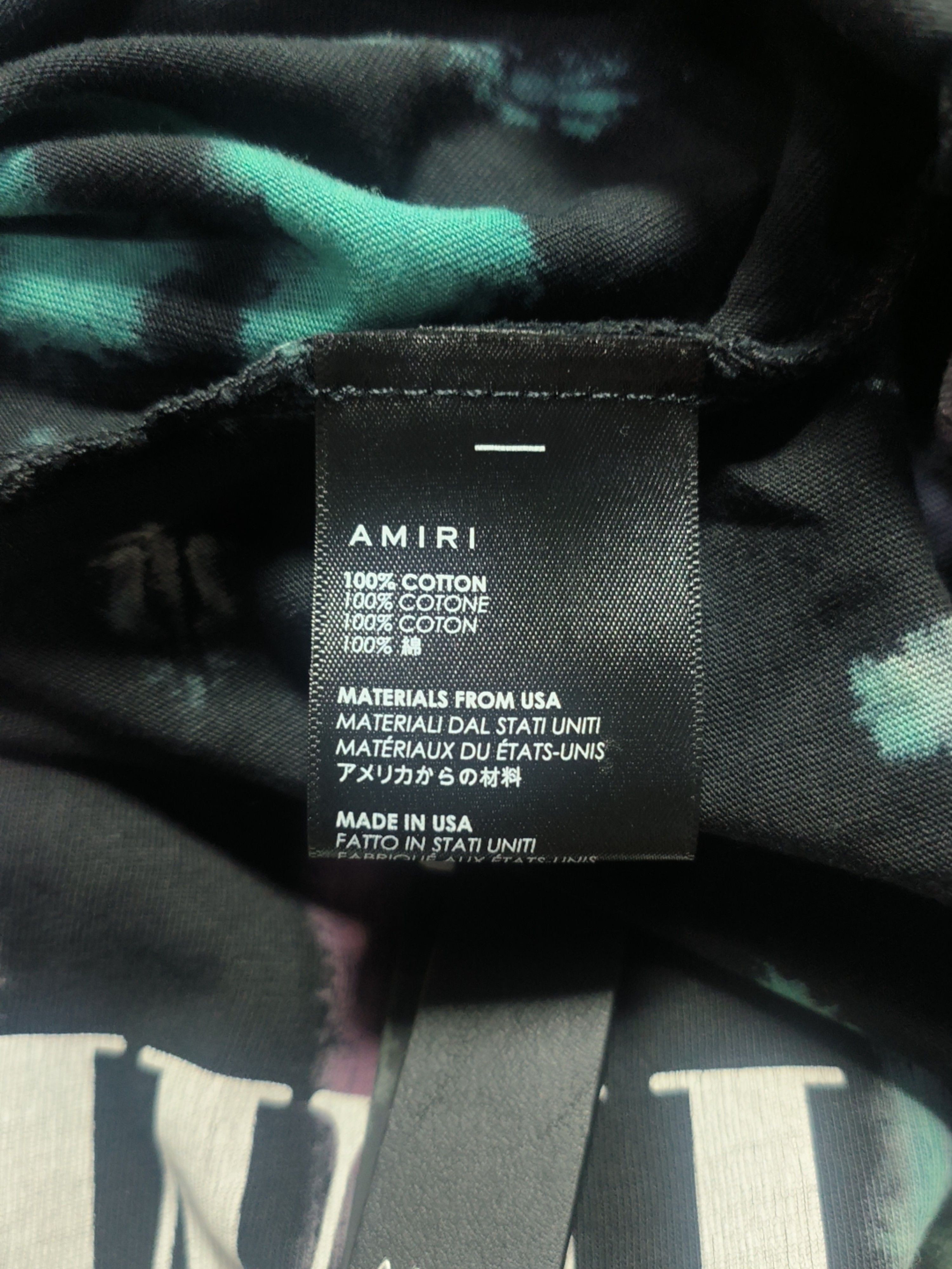 Amiri AMIRI Wild Ones Tie Dye T-Shirt Size L Size US L / EU 52-54 / 3 - 4 Thumbnail