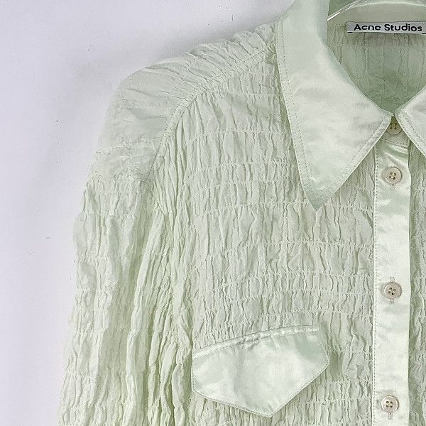 Acne Studios Acne Studios Textured Button Up Shirt Size 34 Size XS / US 0-2 / IT 36-38 - 5 Thumbnail