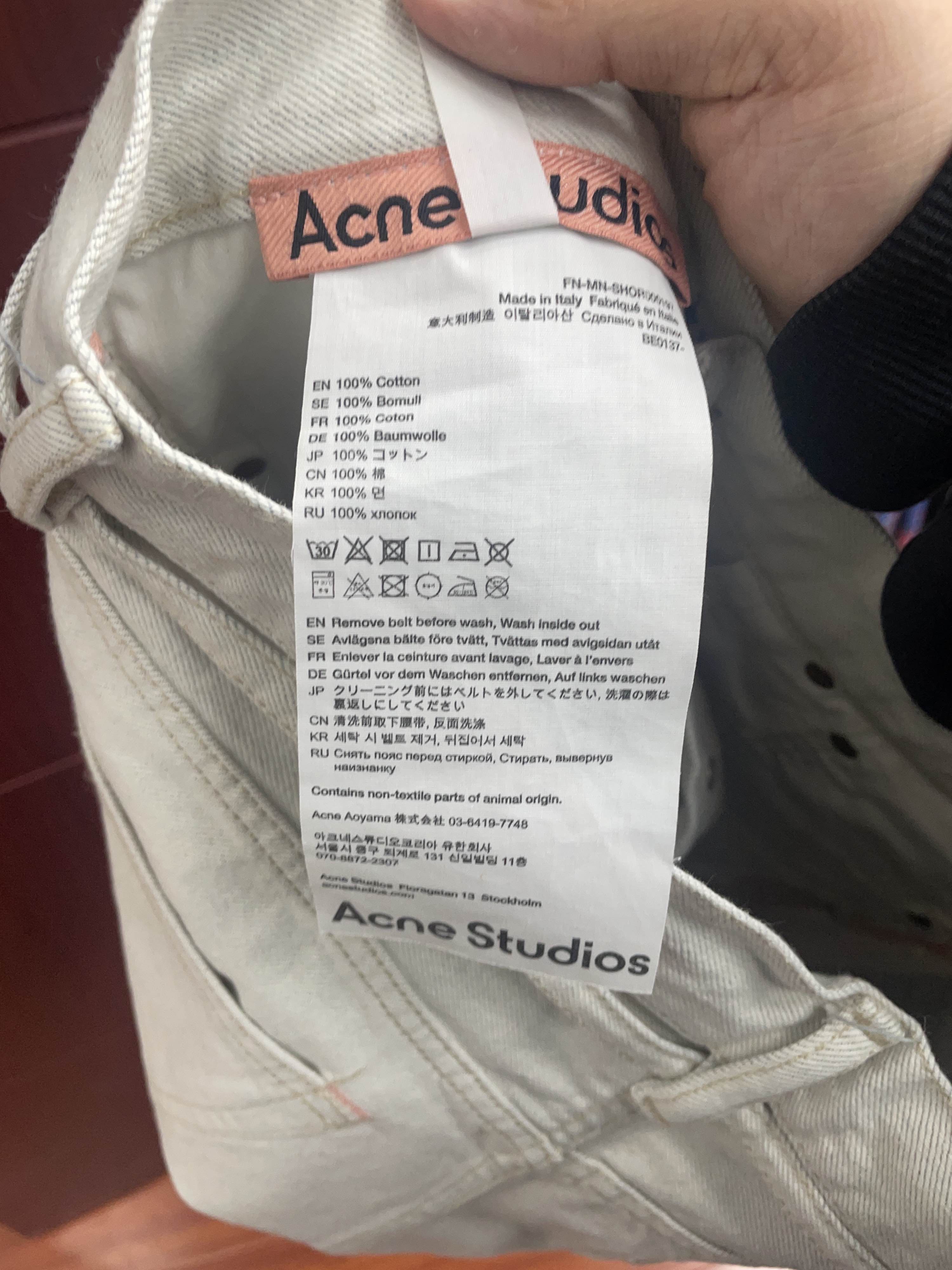 Acne Studios Acne Studios Cotton Shorts Size 28 Size US 28 / EU 44 - 4 Thumbnail