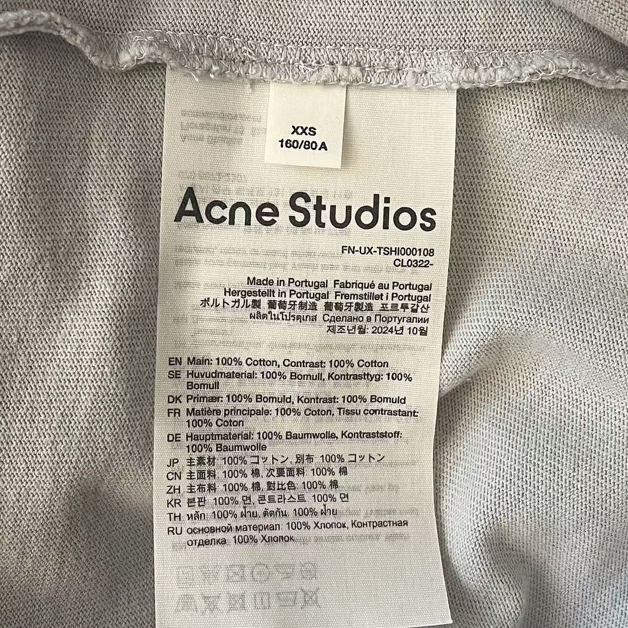 Acne Studios Acne Studios Logo Print Layered Long Sleeve T-Shirt XXS Size US XXS / EU 40 - 4 Thumbnail